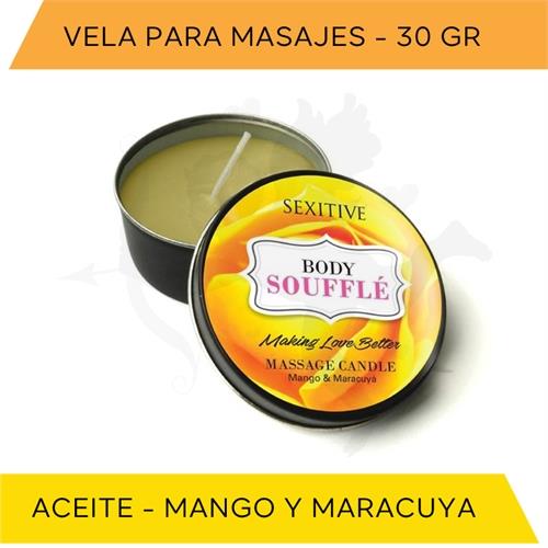 Vela para masajes Mango y Maracuya